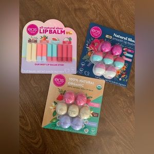 eos lip balm. Assorted flavors. Price for all 3